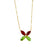 Marquise Cross Pendant in "Holly" - Yellow Gold