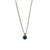 Extra Luxurious Stone Pendant in "Blue Shell" - Yellow Gold