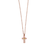 Petite Cross Pendant in "Parasol" - Rose Gold