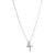 Petite Cross Pendant with Briolette (Choose Your Color)