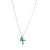Petite Cross Pendant with Briolette (Choose Your Color)