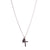 Petite Cross Pendant with Briolette (Choose Your Color)