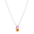 Medium Sweetheart Pendant in "Bougainvillea" - Rose Gold