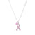 Breast Cancer Awareness Pendant - Rhodium