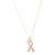 Breast Cancer Awareness Pendant - Yellow Gold