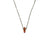 Long Oval Single Pendant in "Astral Pink" - Rose Gold