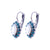 Marquise Halo Leverback Earrings in "Cascade" *Custom*