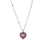 Embellished Heart Pendant in "Antiqua" - Antique Silver