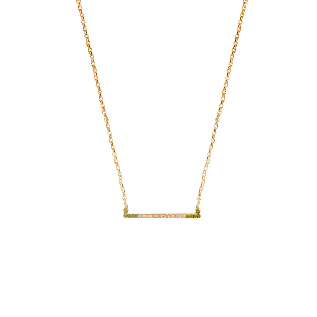 Horizontal Bar Pendant in "Olive Garnish" *Custom*