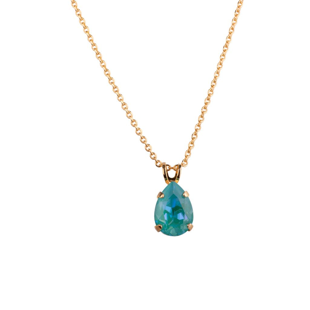 Medium Pear Pendant in "Sun-kissed Laguna" - Yellow Gold