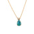 Medium Pear Pendant in "Sun-kissed Laguna" - Yellow Gold
