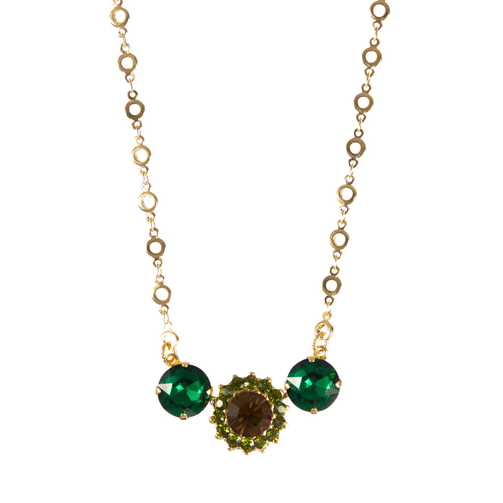 Extra Luxurious Rosette Trio Pendant in "The Green Room" *Custom*