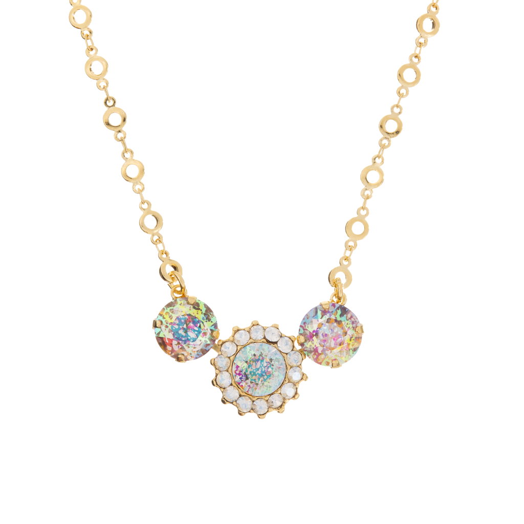 Extra Luxurious Rosette Trio Pendant in "Winds of Change" *Custom*