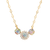 Extra Luxurious Rosette Trio Pendant in "Winds of Change" *Custom*