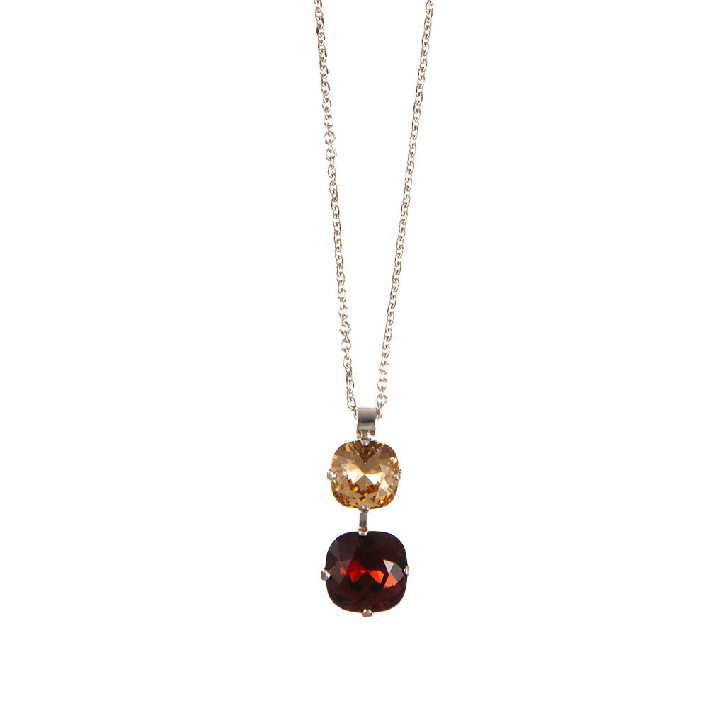 Small and Large Cushion Cut Pendant in "Velvet Encore" *Custom*