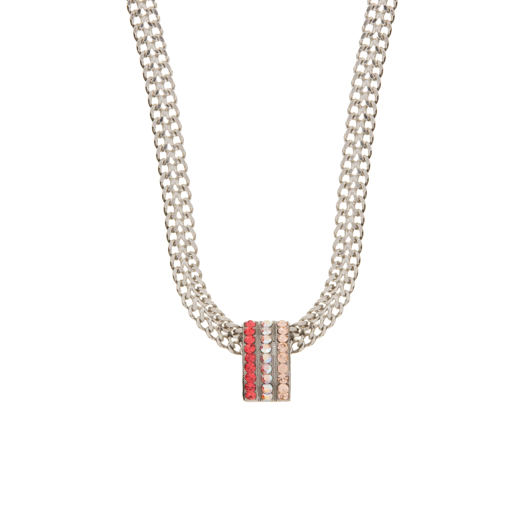 Embellished Slide with Herringbone Chain in "Sunset Drive-In" *Custom*