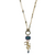 Extra Luxurious Emerald Charm Pendant in "Harvest Moon" - Yellow Gold