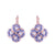 Extra Luxurious Quatrefoil Leverback Earrings in "Violet" *Custom*