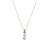 Petite Emerald Pendant in "Saltwater Taffy" - Rhodium