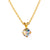 Petite Classic Stone Pendant in "Silk Aurora Borealis" - Yellow Gold
