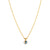 Petite Classic Stone Pendant in "Silk Aurora Borealis" - Yellow Gold