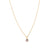 Oval Stone Pendant in "Clear Ignite" - Yellow Gold