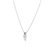 Oval Stone Pendant in "Pearls" - Rhodium