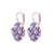 Extra Luxurious Quatrefoil Leverback Earrings in "Violet" *Custom*
