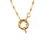 Spring Ring Charm Box Chain - Yellow Gold