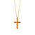 Marquise Cross Pendant in "Topaz" (Choose Your Plating)