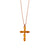 Marquise Cross Pendant in "Topaz" (Choose Your Plating)