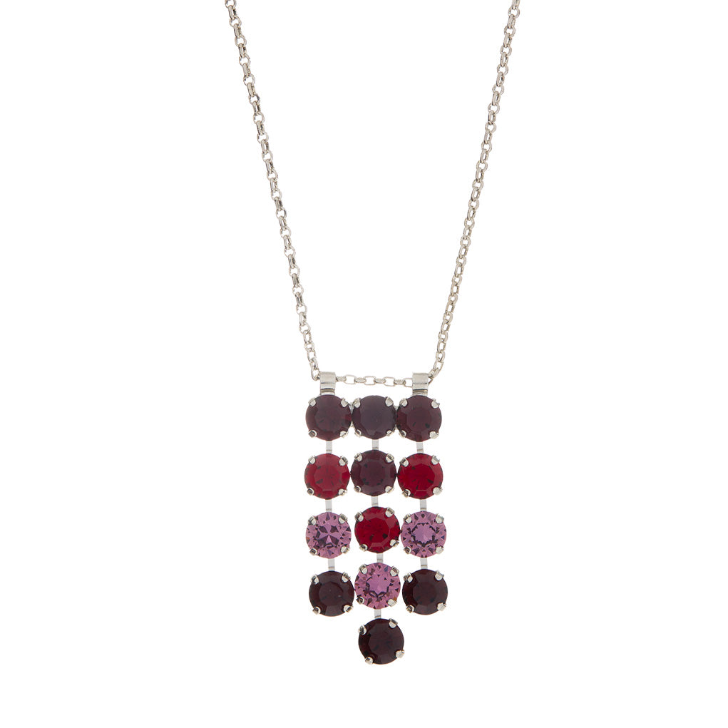 Medium Everyday Waterfall Pendant in "Cranberry Crush" *Custom*