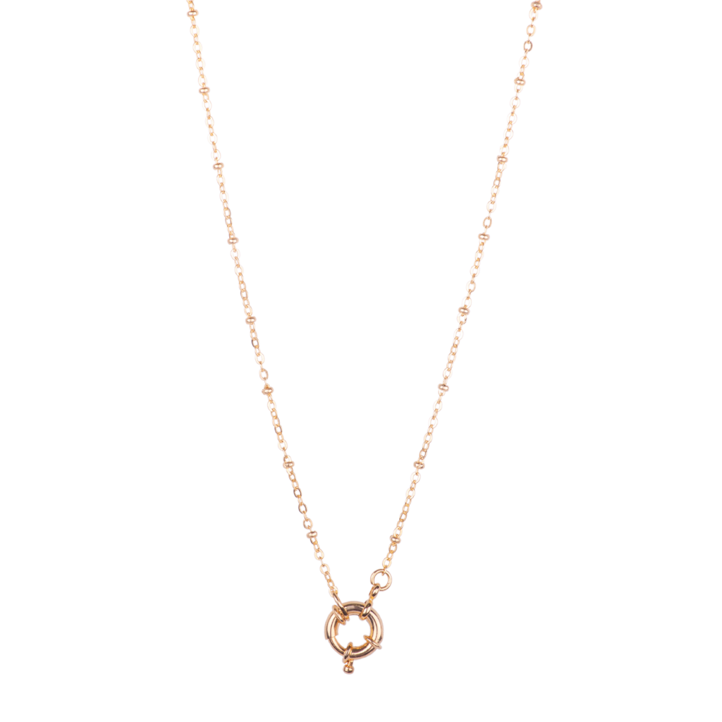 Ball Spring Ring Charm Chain - Choose Your Plating