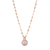 Extra Luxurious Stone Pendant in "Honey" - Yellow Gold
