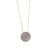 Extra Luxurious Pavé Pendant in "Denim" - Yellow Gold