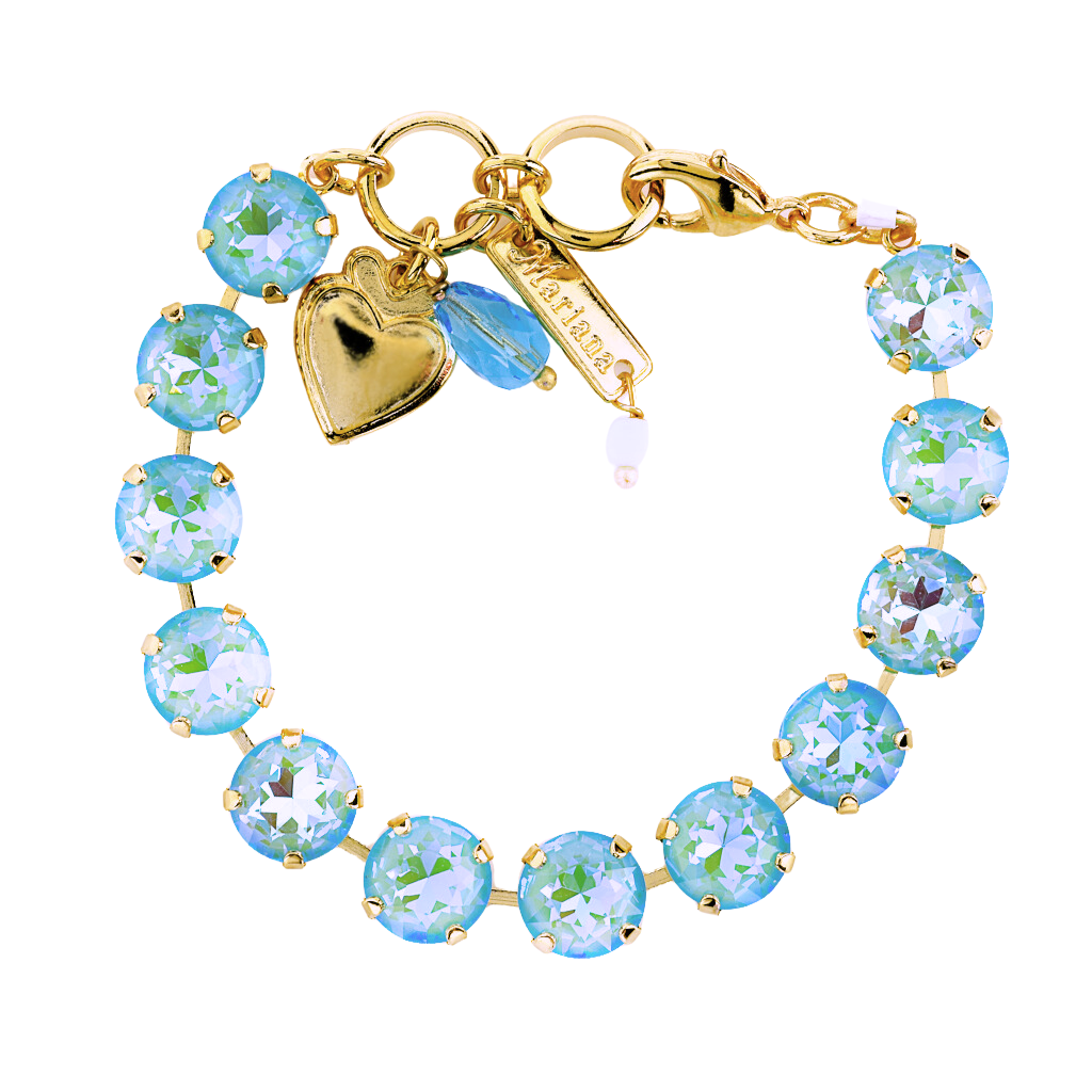 Large Round Bracelet in Sun-Kissed "Aqua" *Custom*