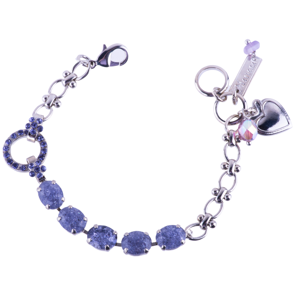 Oval Chain Bracelet in "Violet" *Custom*