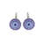 Extra Luxurious Pavé Earrings in "Lavender Fields" - Rhodium