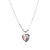 Mother of Pearl Heart Pendant - Rhodium