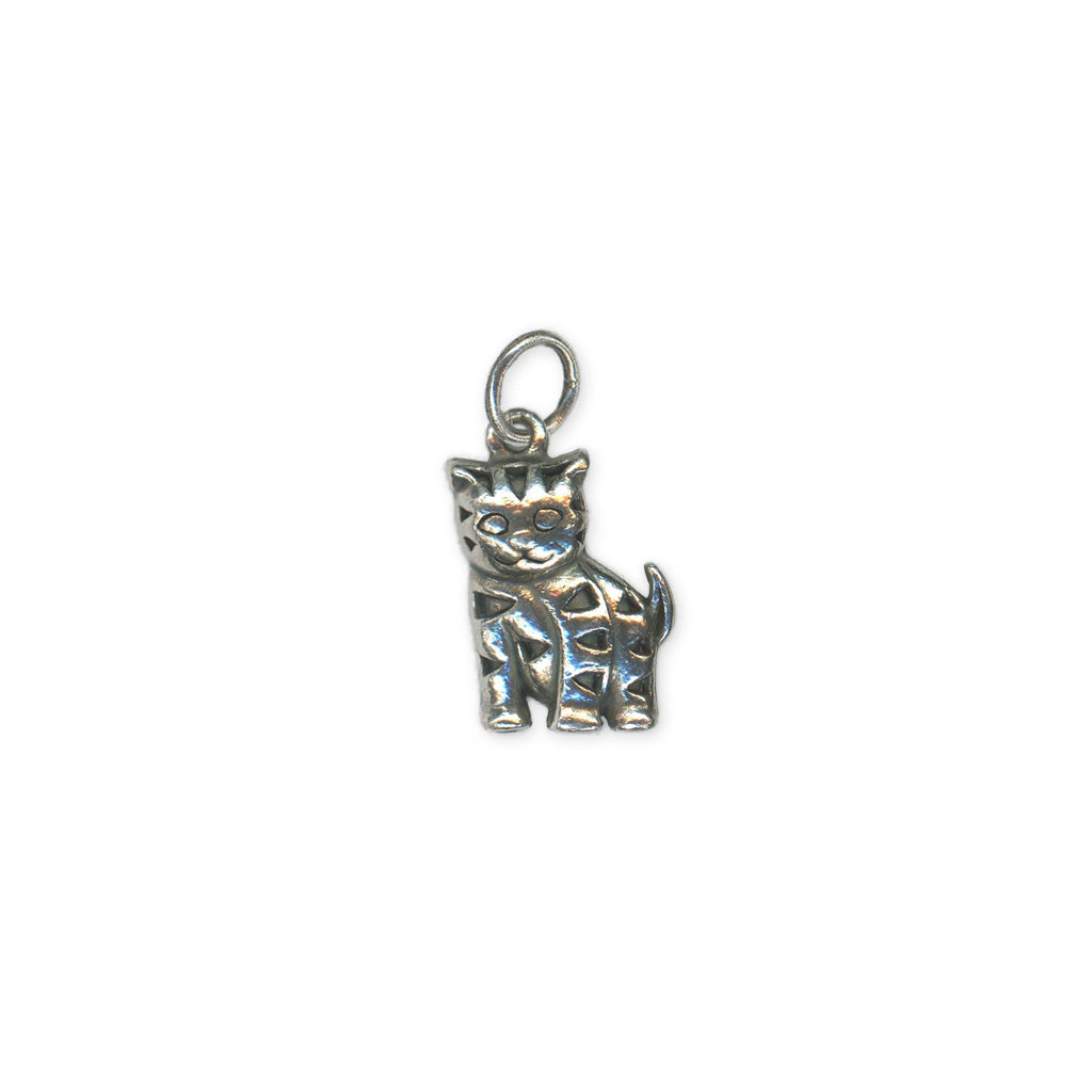 Kitten Charms - Antique Silver