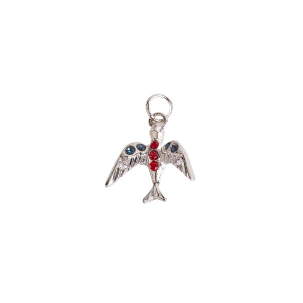 Dove Charm in "Americana" - Rhodium
