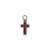 Petite Cross Charm in "Siam" - Antique Silver