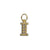 Clear Crystal Insignia Charm- Choose Your Letter - *Custom*
