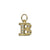 Clear Crystal Insignia Charm- Choose Your Letter - *Custom*