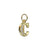 Clear Crystal Insignia Charm- Choose Your Letter - *Custom*