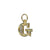 Clear Crystal Insignia Charm- Choose Your Letter - *Custom*