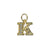 Clear Crystal Insignia Charm- Choose Your Letter - *Custom*