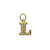 Clear Crystal Insignia Charm- Choose Your Letter - *Custom*