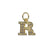 Clear Crystal Insignia Charm- Choose Your Letter - *Custom*