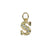 Clear Crystal Insignia Charm- Choose Your Letter - *Custom*